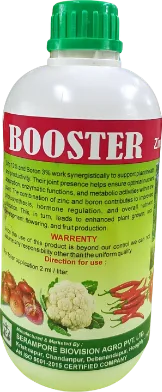 Booster zinc and boron bottle